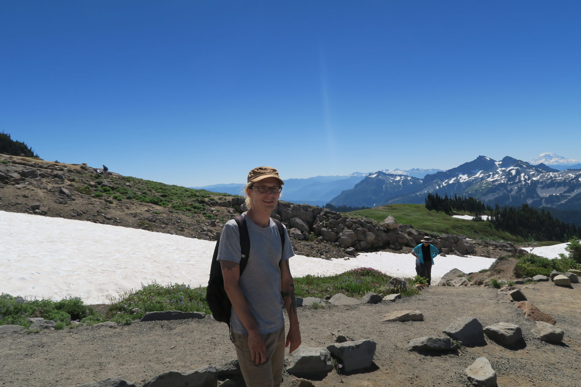 washington mount rainier schnee im juli